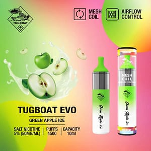 Tugboat Evo Green Apple Ice